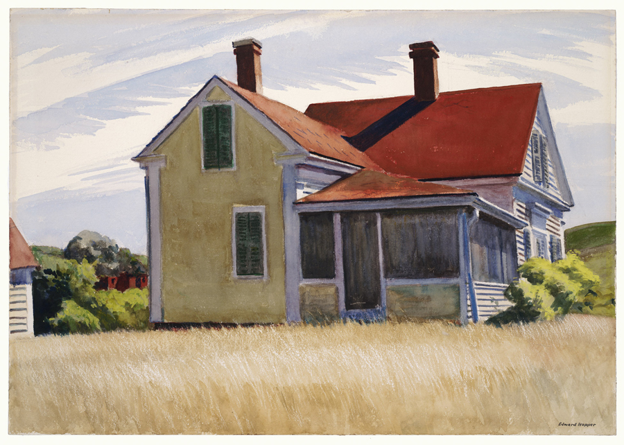 Edward Hopper, "Amon Carter House", watercolor