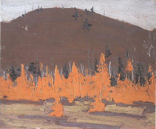 "Tamarack". 8" x 10", oil on wooden panel