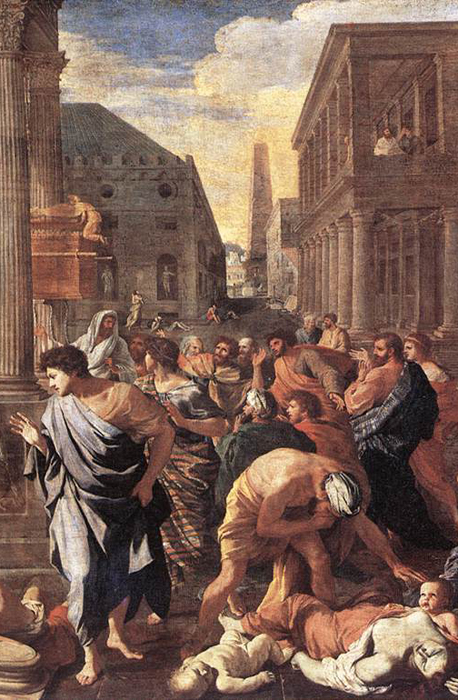Nicholas Poussin, "The Plague at Ashdod" (detail)