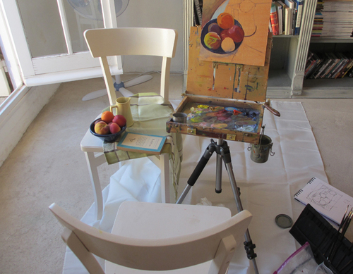 My travel studio in Provence