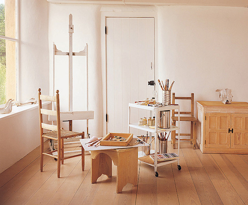 Georgia O'Keefe's studio