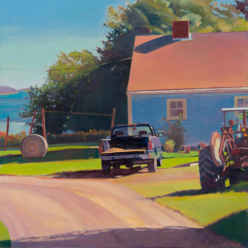 Susan Abbott, "Farm by the Inlet, Maine"