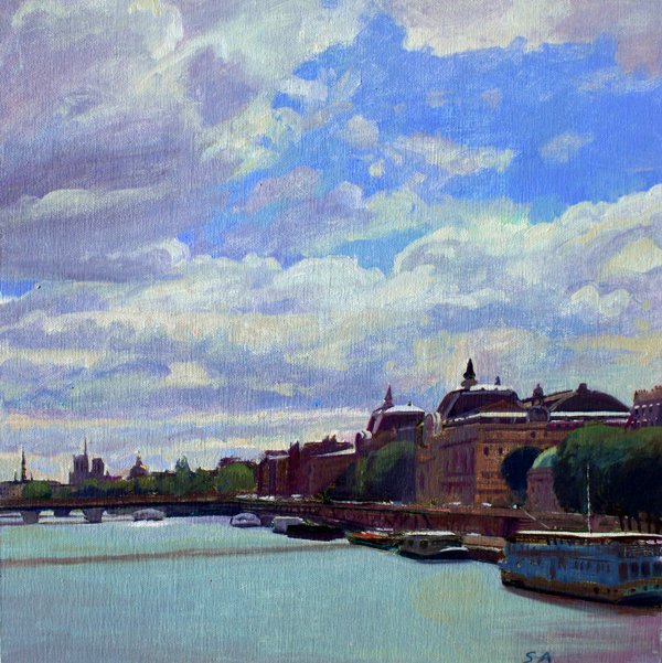 Susan Abbott, "The Seine at Musee D'Orsay"