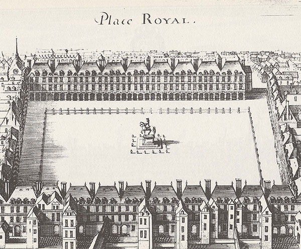 A design for the Place Royal from the 1600's