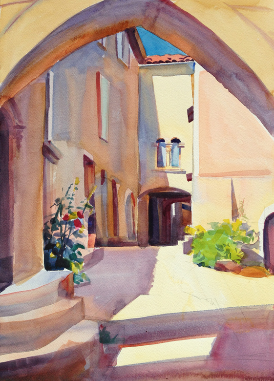 14" x 20", watercolor on Arches paper