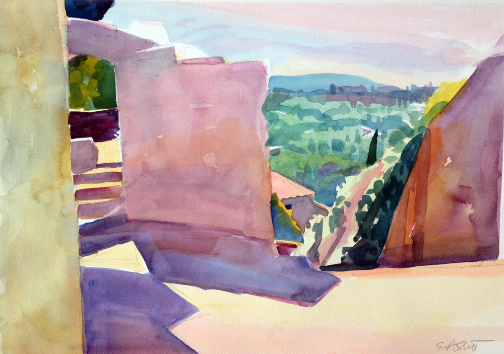 14" x 20", watercolor on Arches paper