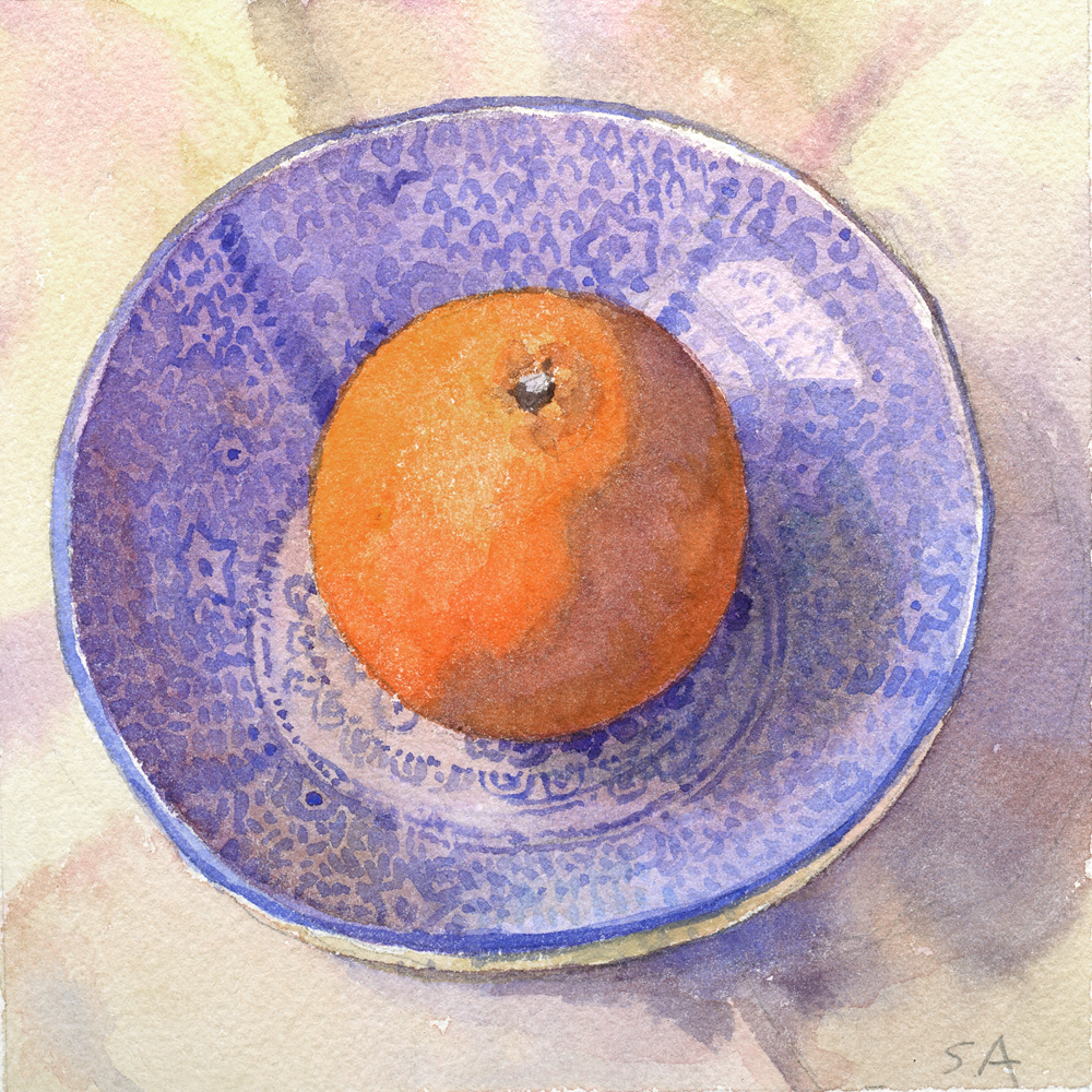6" x 6", watercolor on Arches paper