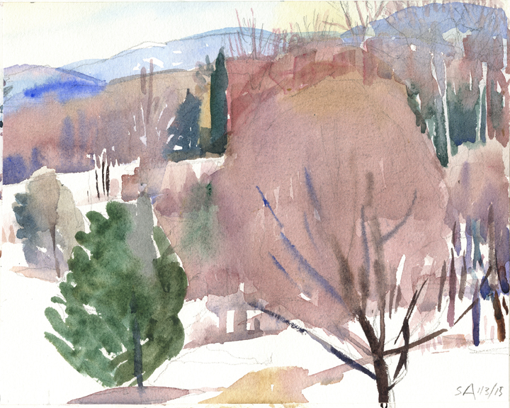 8" x 10", watercolor on Arches paper