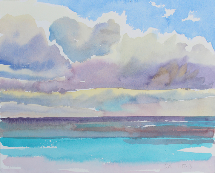 "Unsettled Weather", 8" x 10