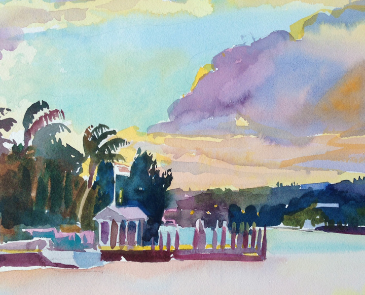 8", watercolor x 10"