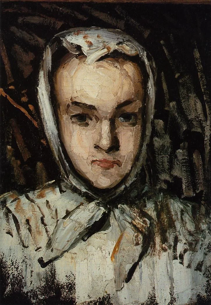 Two early portraits by Cezanne in Aix-en-Provence of his sister and uncle.