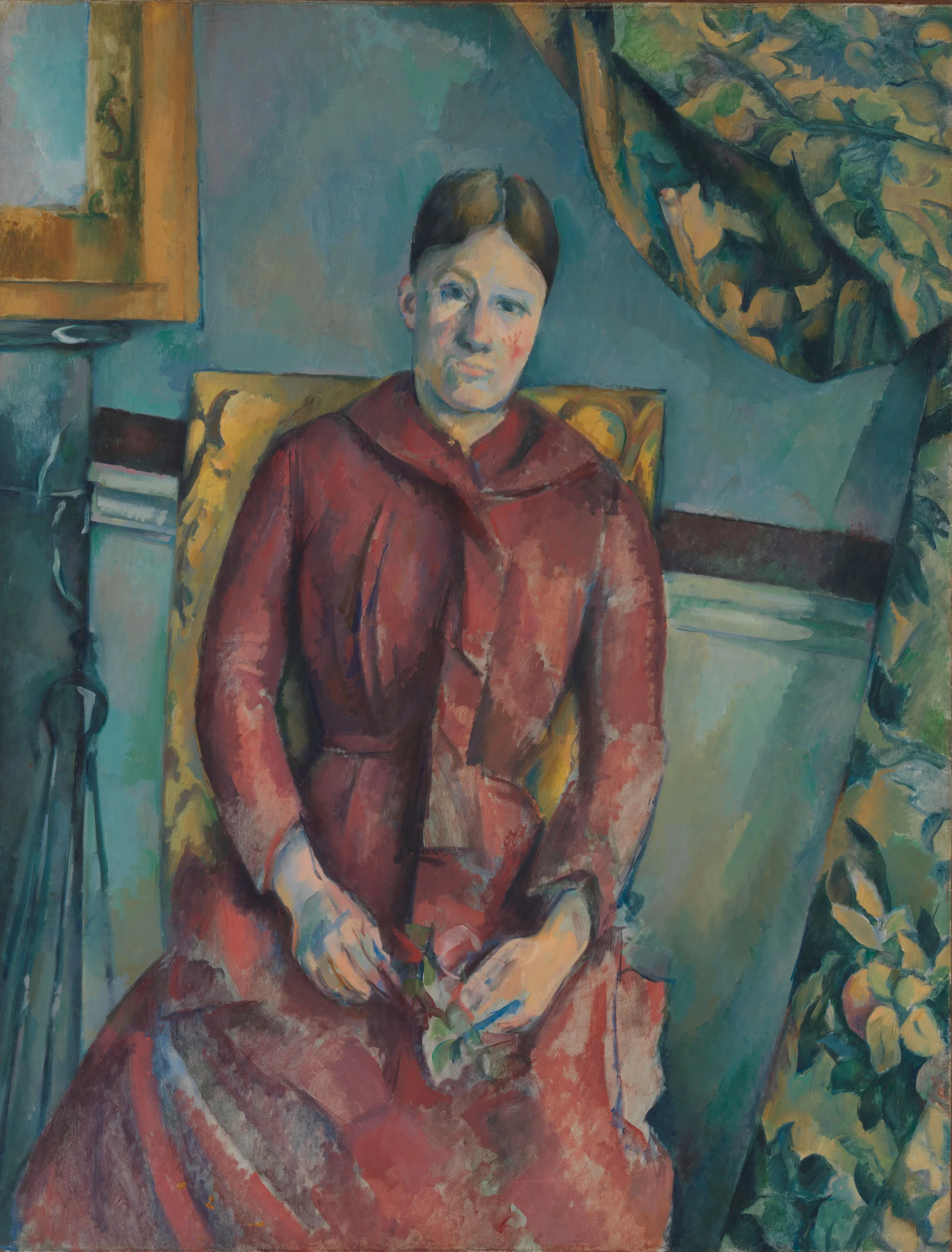 "Madame Cezanne in a Red Dress"