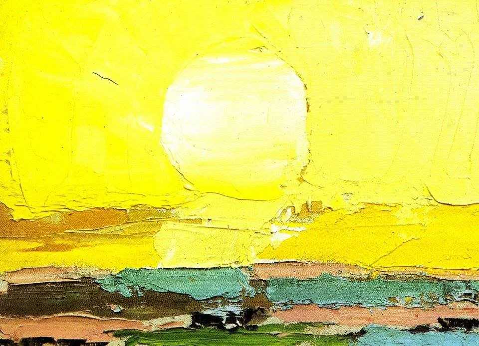 Nicholas de Stael, "Landscape by the Sea", oil on canvas