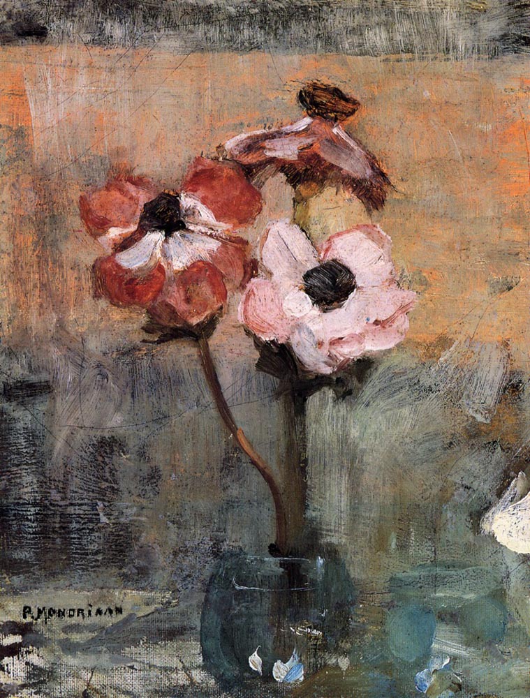 Piet Mondrian, “Anemones in a Vase”