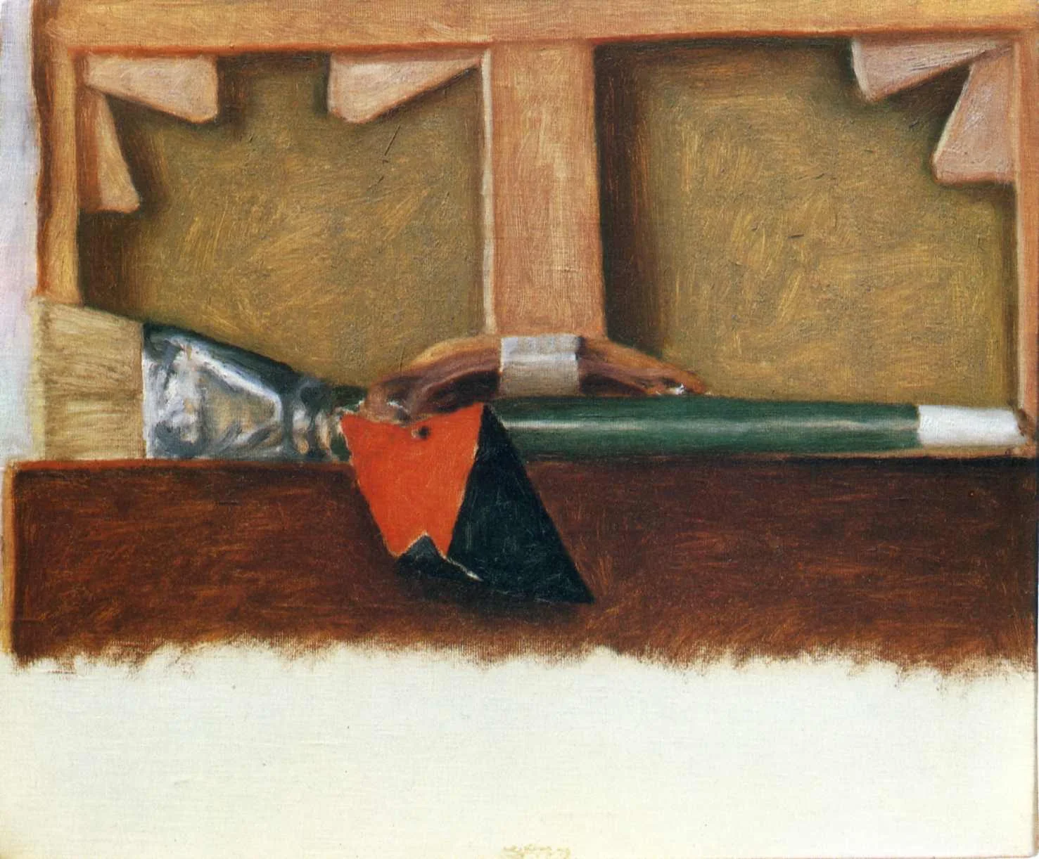 Avigdor Arikha, “Canvas and Brush”