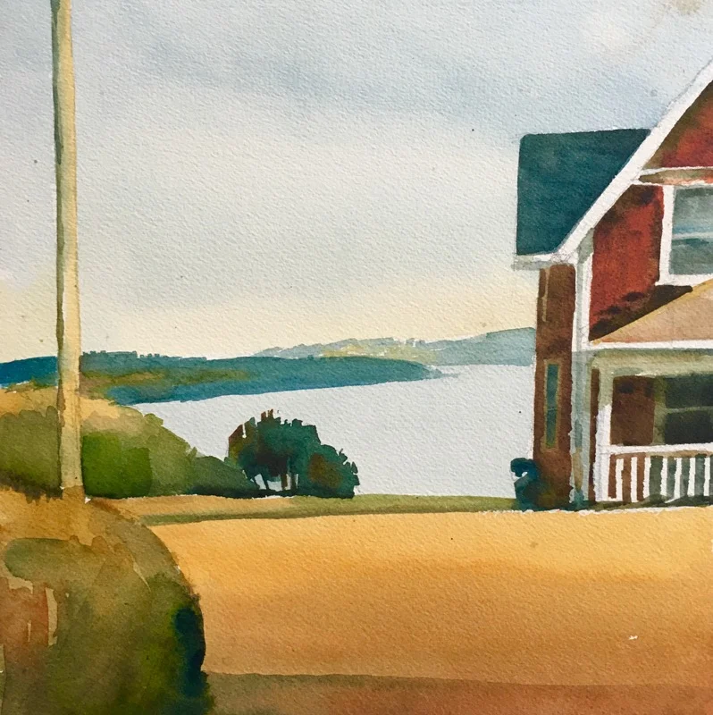 Susan Abbott, “House in Lubec”, watercolor
