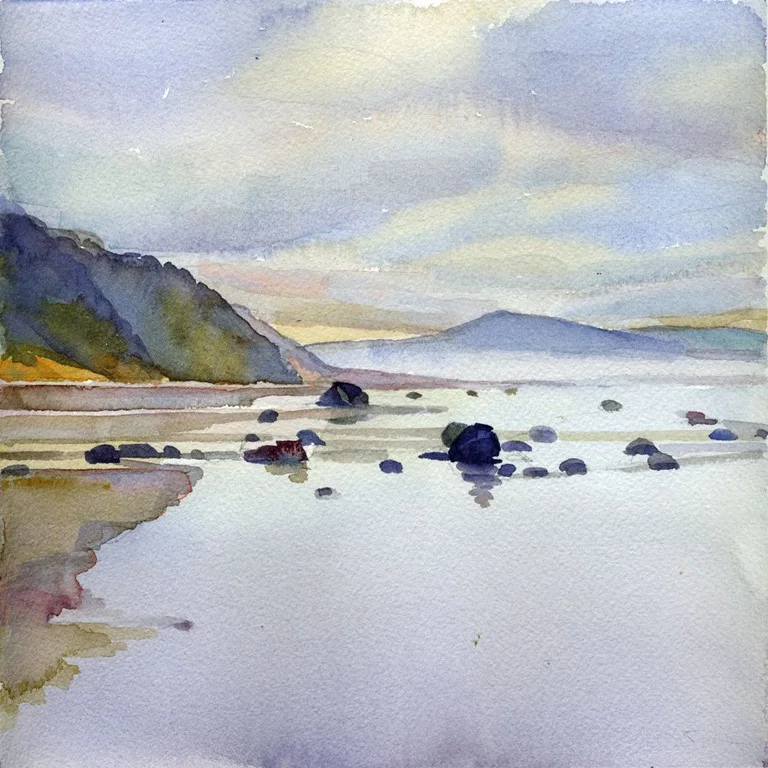 Susan Abbott, “Low Tide, Oceanside, Oregon”