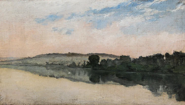 Richard Parkes Bonington, “River Scene”, watercolor