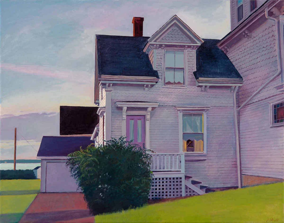 Susan Abbott, “The Captain’s House, Dusk”, oil on linen