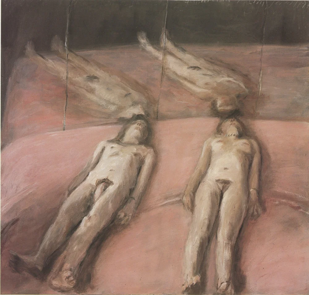 Klaus Fussman, “Figures and Mirrors”, oil on canvas