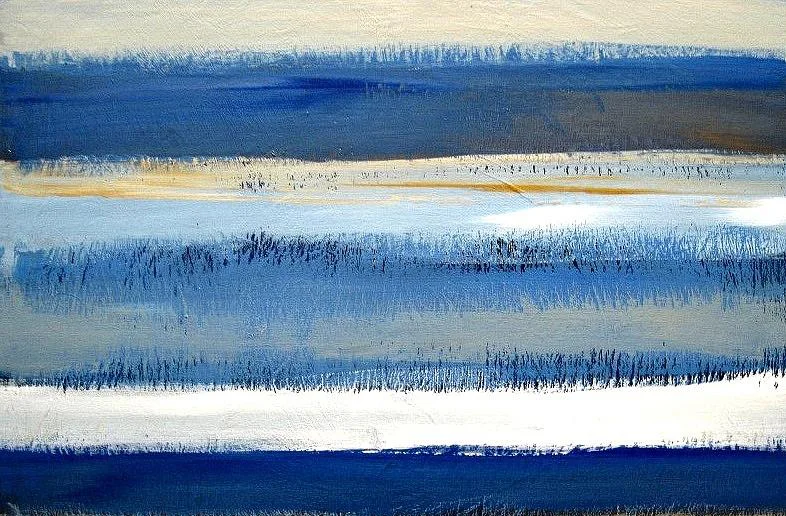 “Frozen North” (detail), Angela Fisher, oil