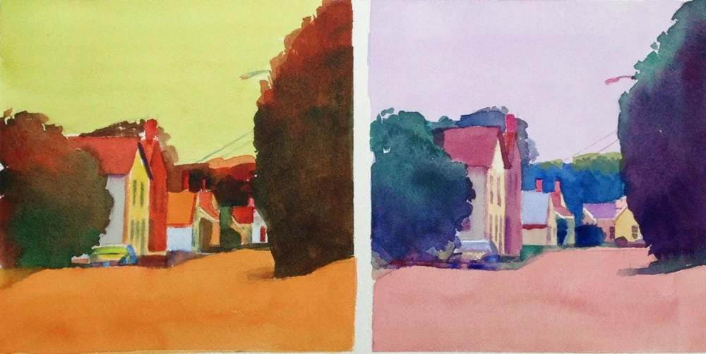 Susan Abbott, “Temperature Study”, watercolor