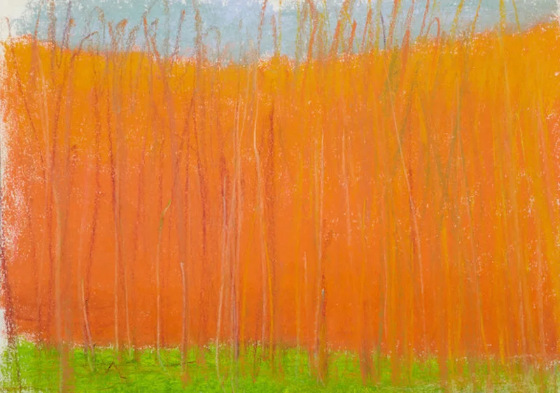 Wolf Kahn, “Orange”, pastel
