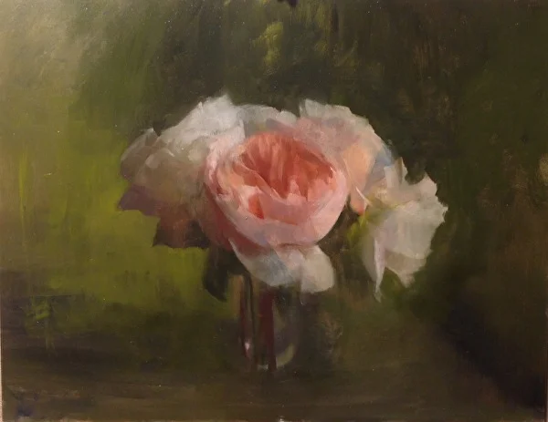 Kathleen Speranza, “Roses for Heather”, oil on canvas