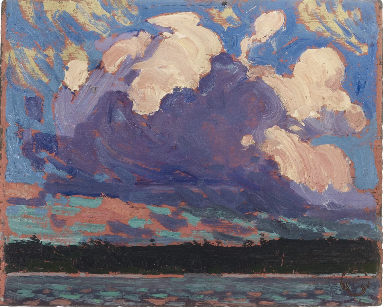 “Evening Cloud”, oil on panel, 8” x 10”