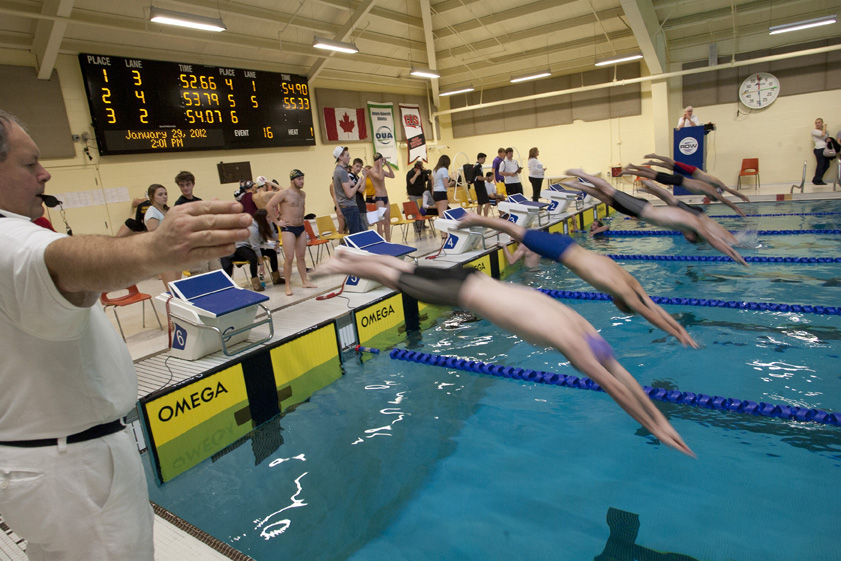 A swim meet.