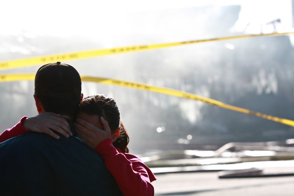 Investors are overcome with grief after a massive fire engulfs all of the businesses located at 140 University Avenue West in Waterloo.
