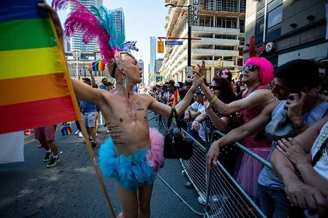 I've been so lucky to photograph Pride for @xtramagazine since 2015. In lieu of new parade images this year, I decided to take a look back today and pick out some of my favourite unpublished moments from the last five years of coverage. Happy Pride e