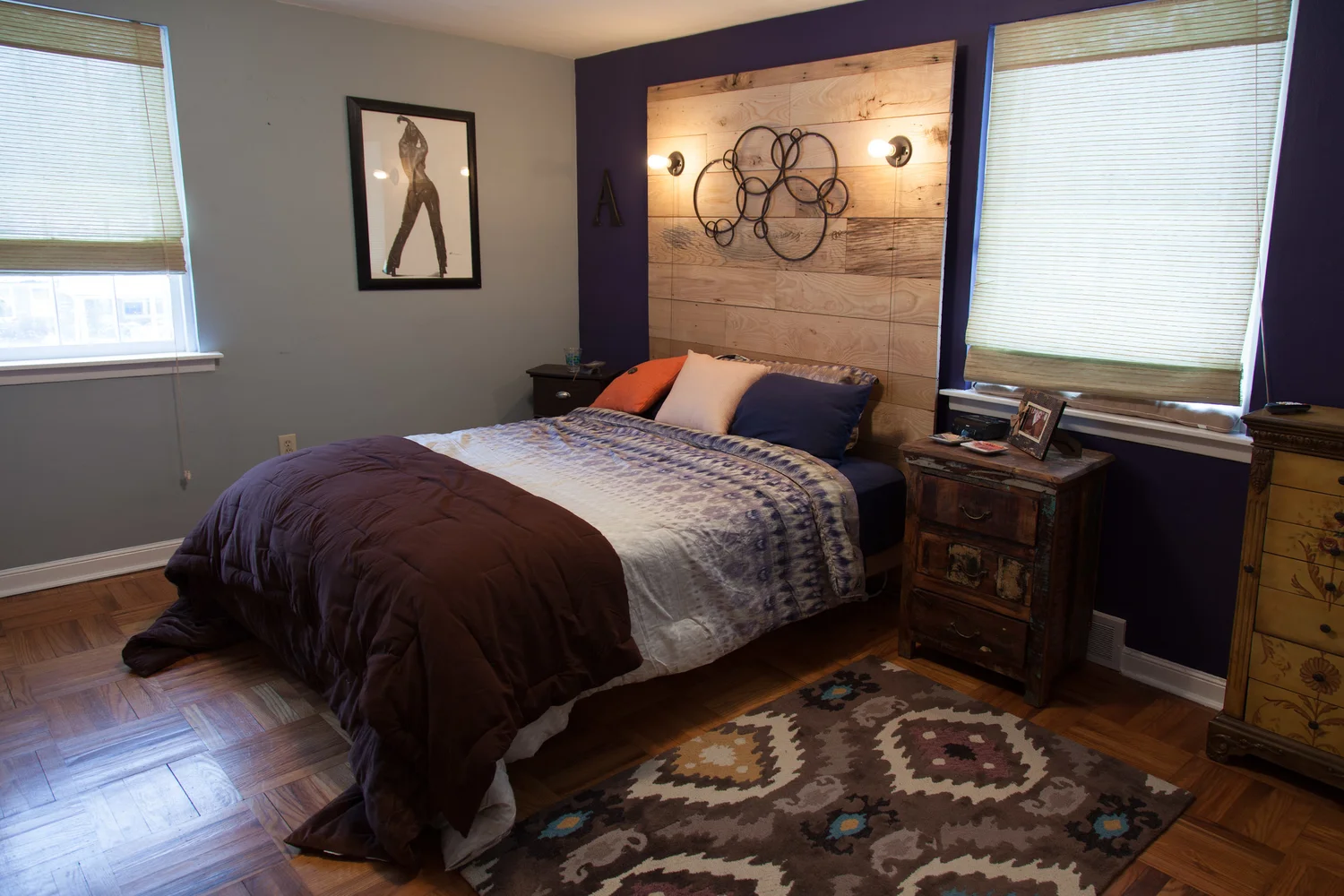 Reclaimed Wood Headboard Hovering Bedframe Vale Lorin Bruck