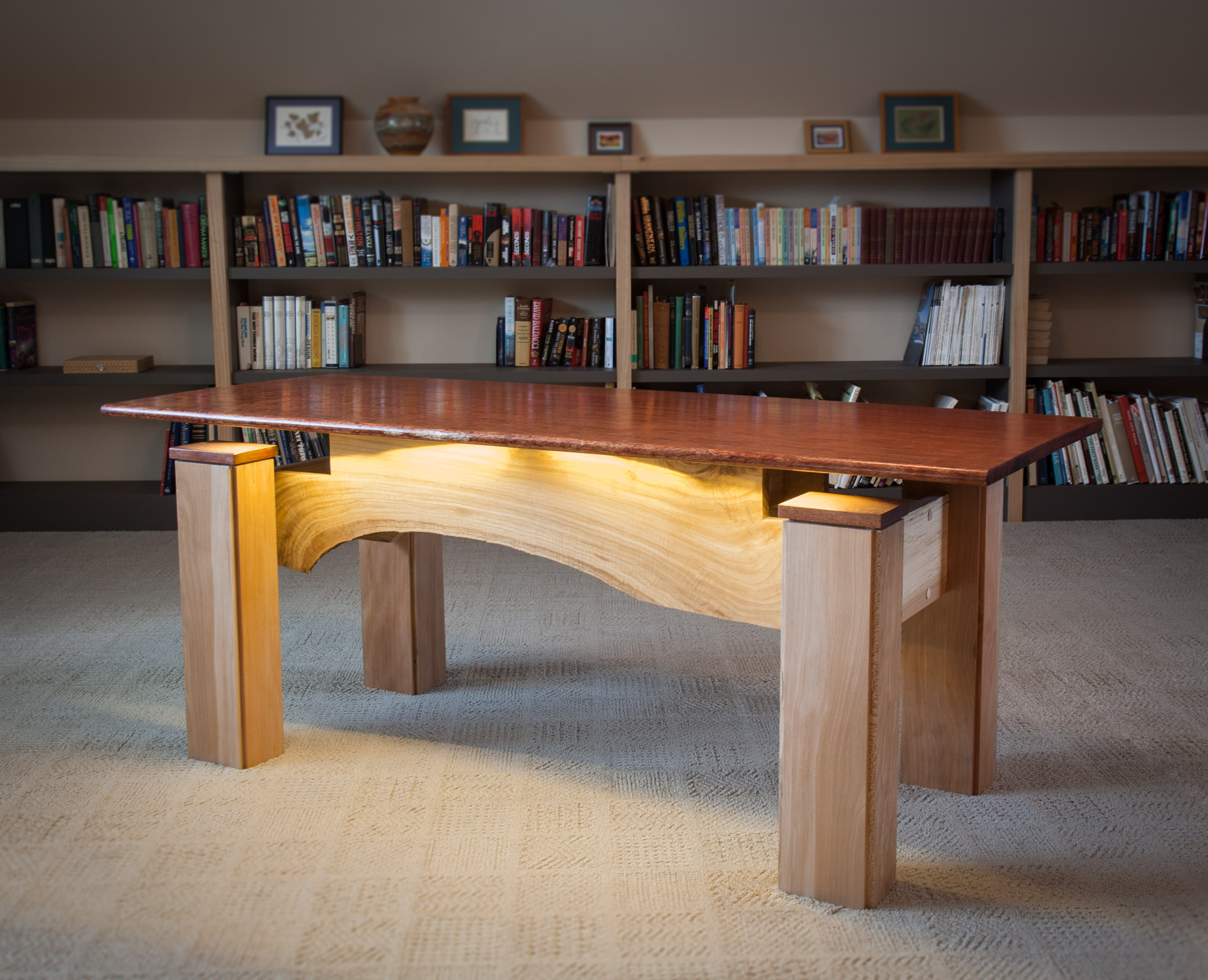 Bubinga office desk by valebruck.com