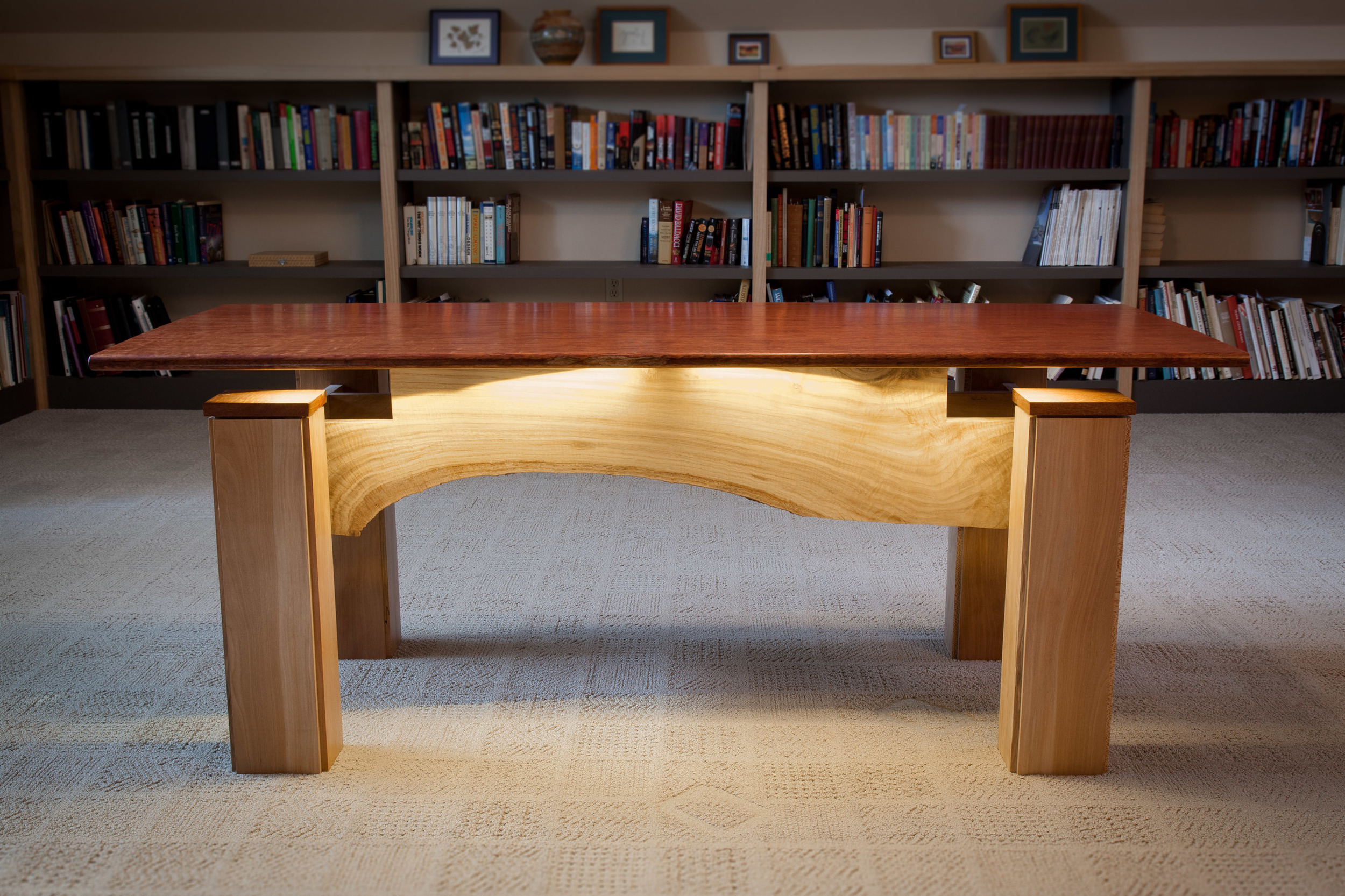 Bubinga office desk by valebruck.com