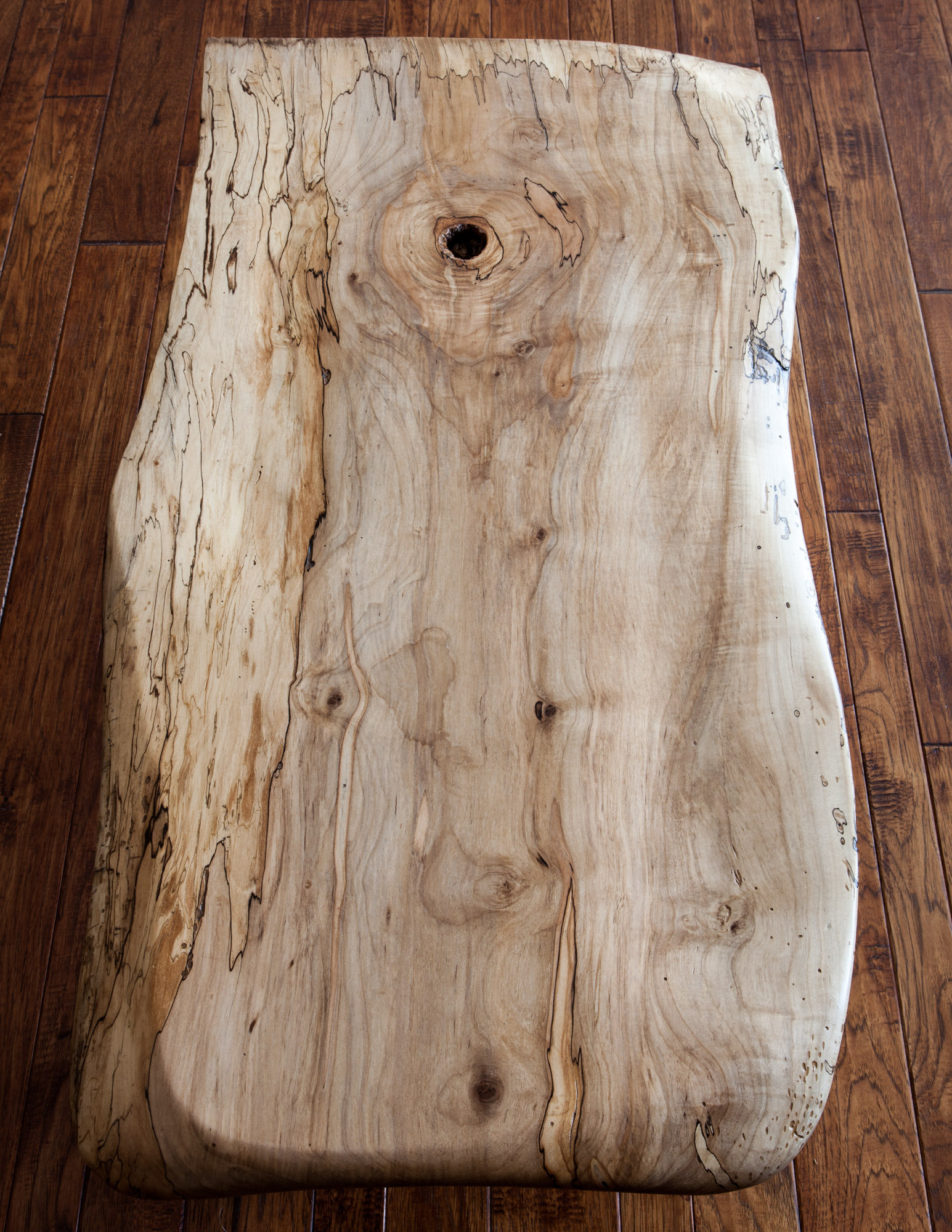 Spalted Maple "driftwood" coffee table by valebruck.com