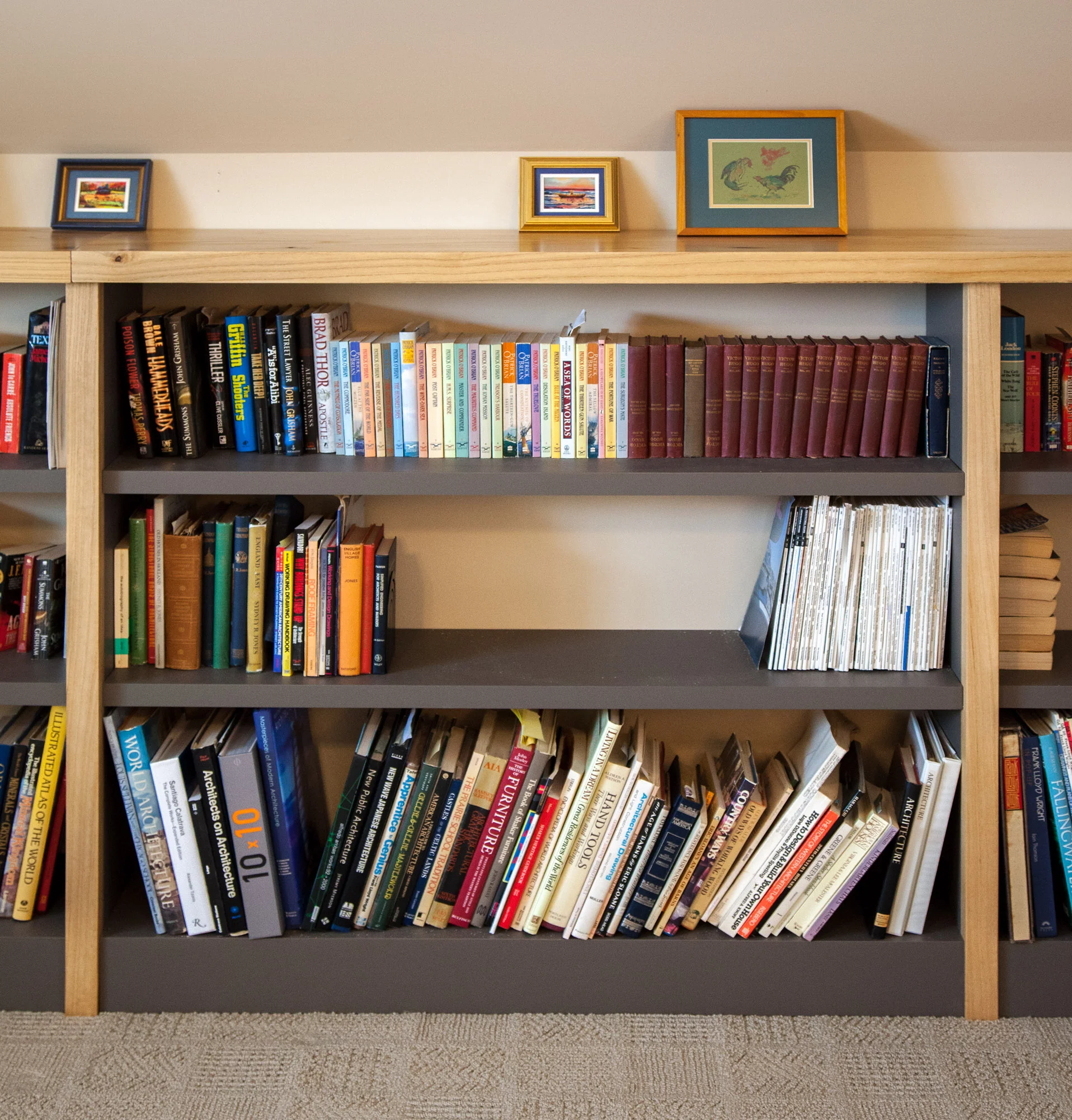 Custom paulownia bookcase by valebruck.com