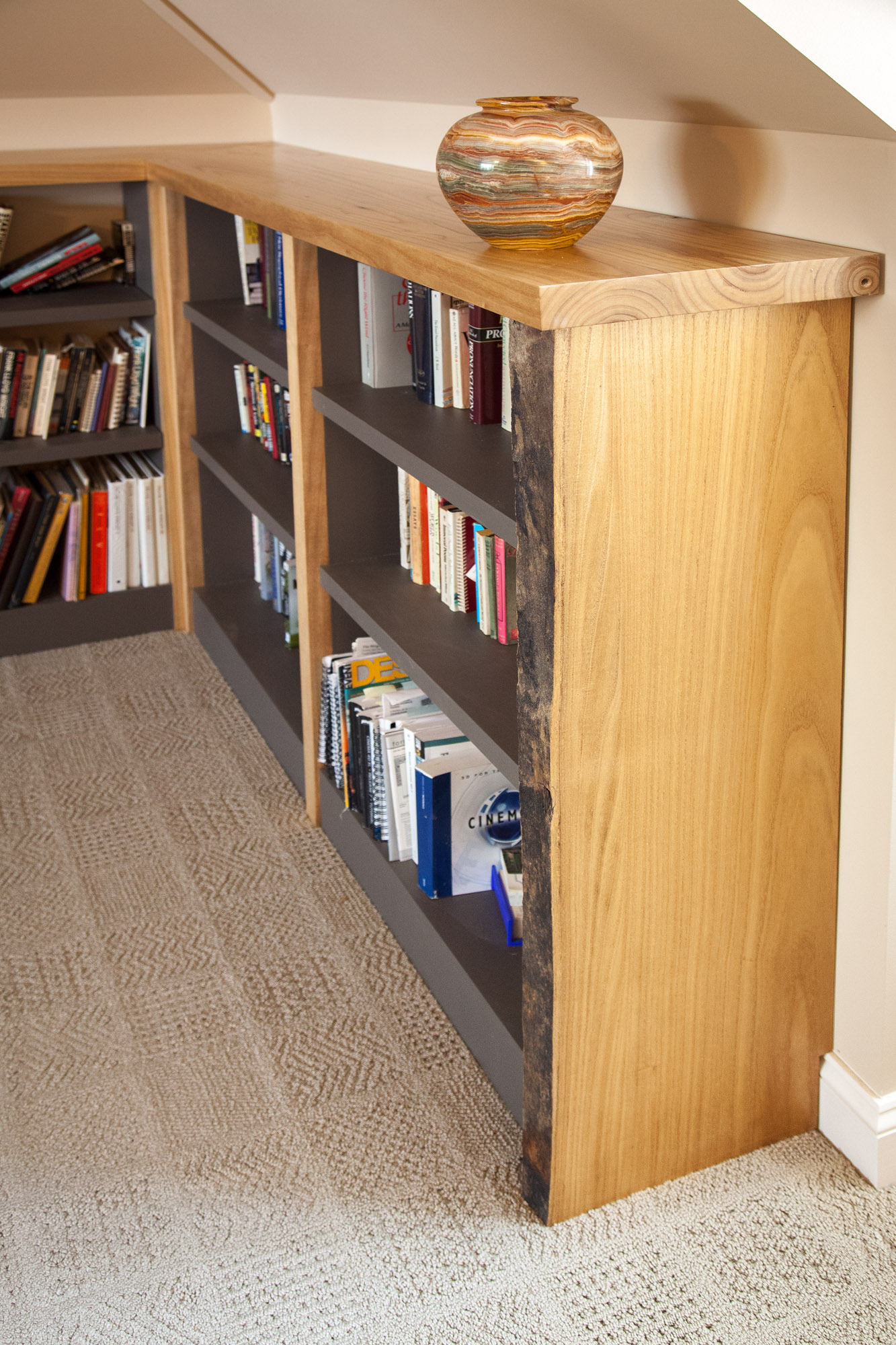 Custom paulownia bookcase by valebruck.com