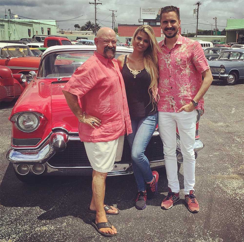 I stopped by and said hi to motoring icon Ted Vernon – an iconic auto dealer north of Miami specialized in classic and fine automobiles. And the girl? Hmm, welcome to Miami!