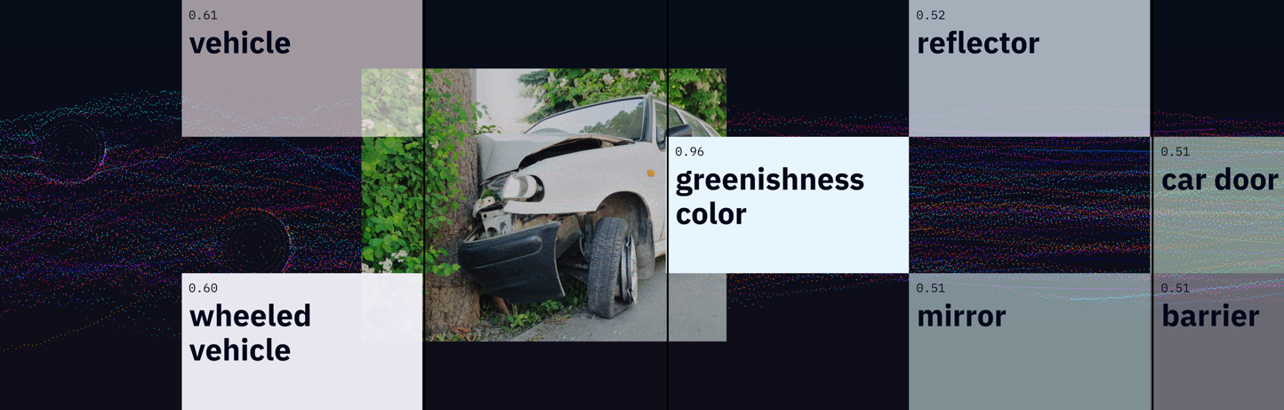 My story features an insurance use case. It demonstrates the process of training a custom ML model, by highlighting the different results from a general visual recognition model vs a custom model.