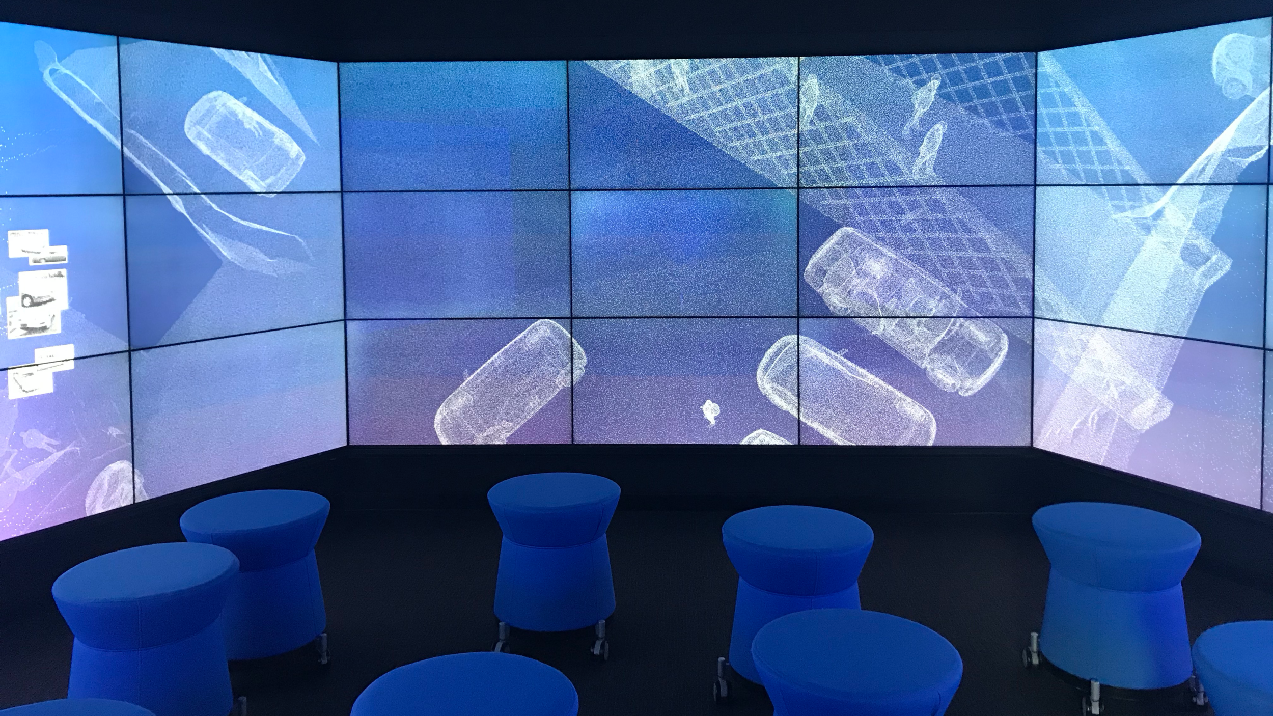 Data is all around us. People make sense of it, computers process it. Shifting the perspective of a photogrammetric scene illustrates how brittle traditionally programmed systems can be when contrasted with how easily the audience can interpret the