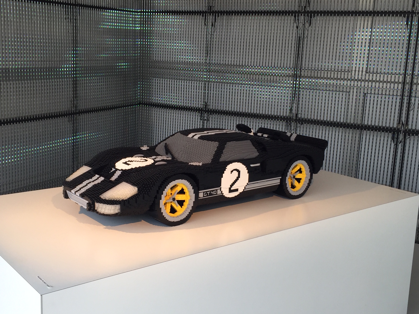 Cool! A giant Lego model of our car!!