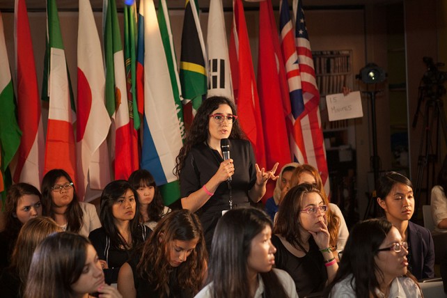 At the g(irls)20 summit at the sydney opera house