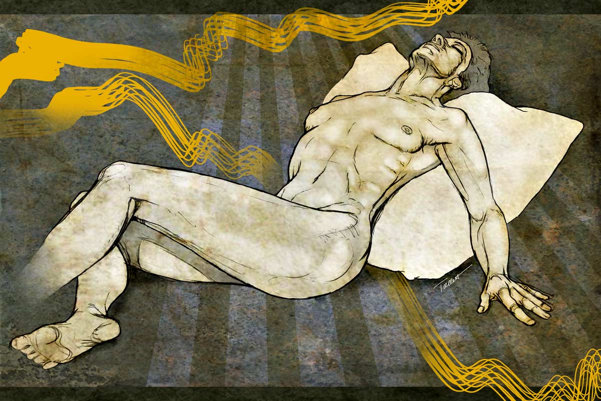 Woman on a Pillow