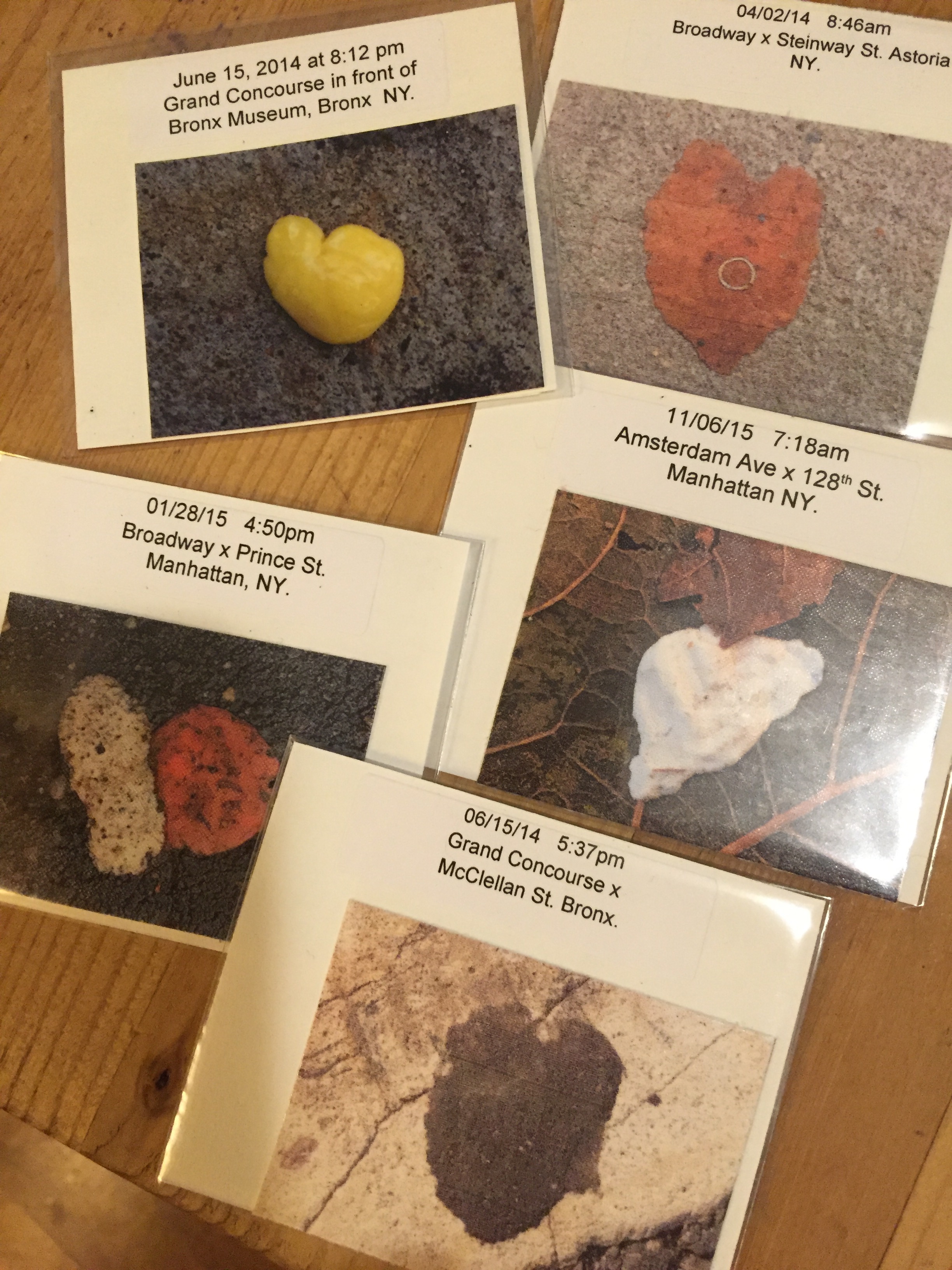 Individually packaged GumHeart temporary tattoo stickers are about 2" x 2.5". Each comes with original date, time, location that I have documented. 
