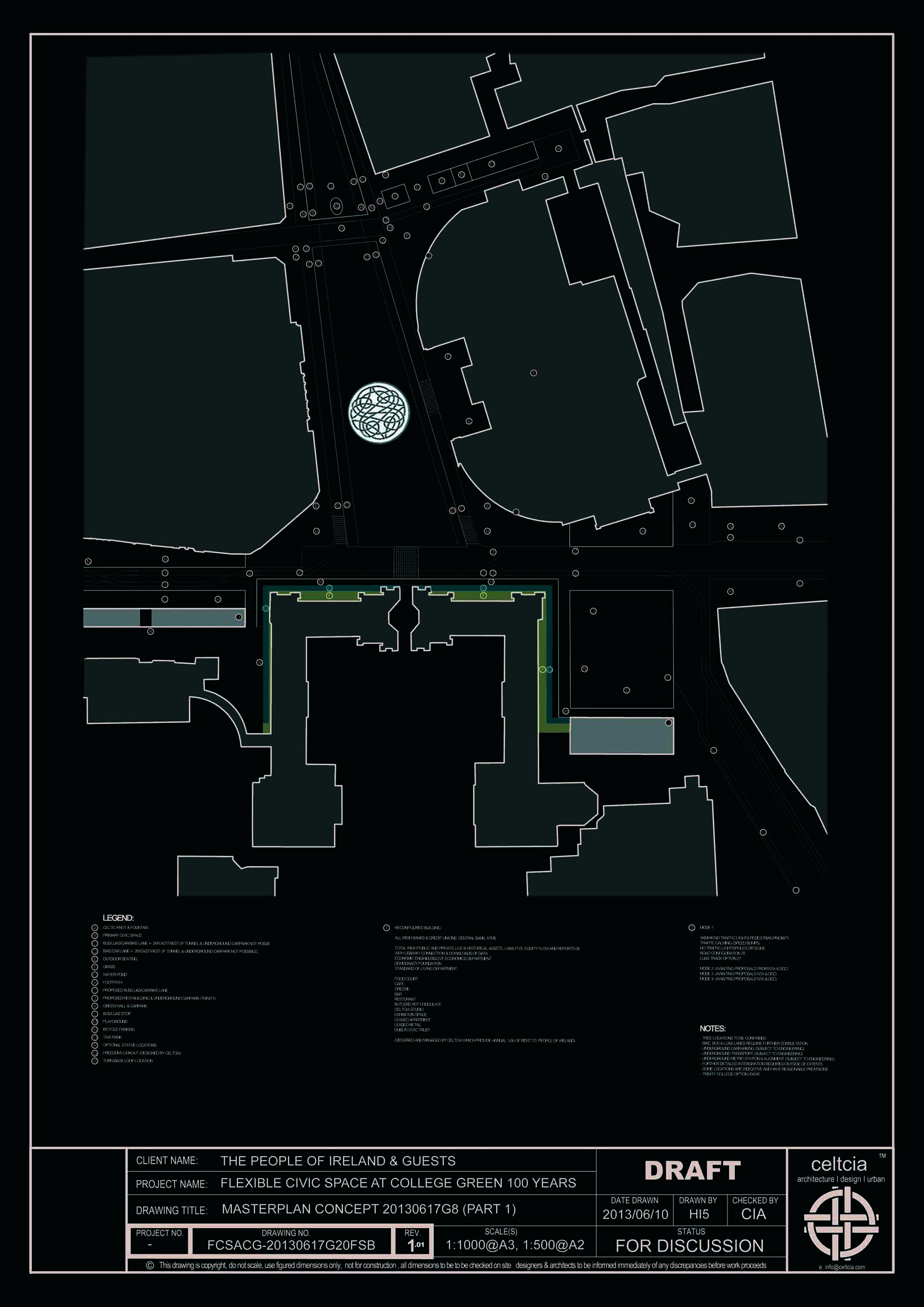 Proposed College Green, Dublin, Ireland