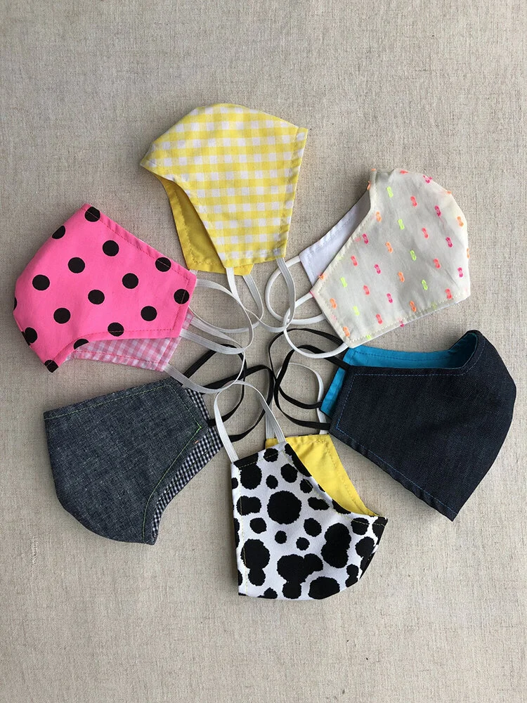 Cotton Face Mask with Filter Pocket