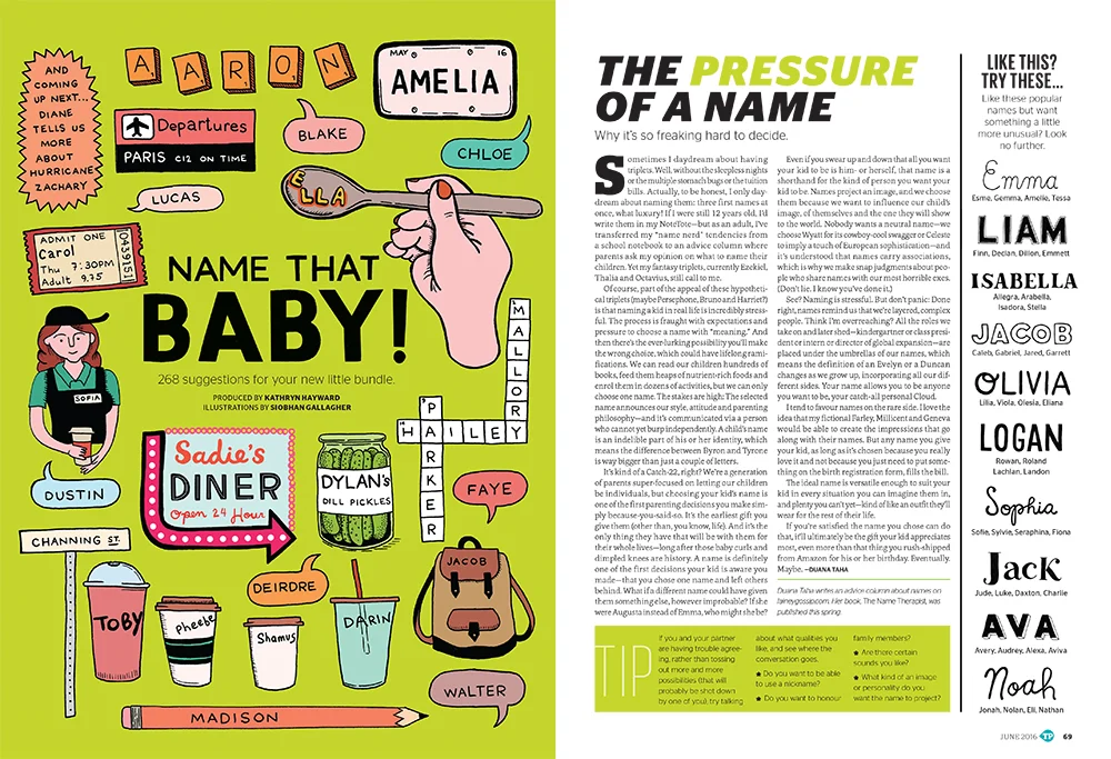 Today's Parent - Baby Names Feature