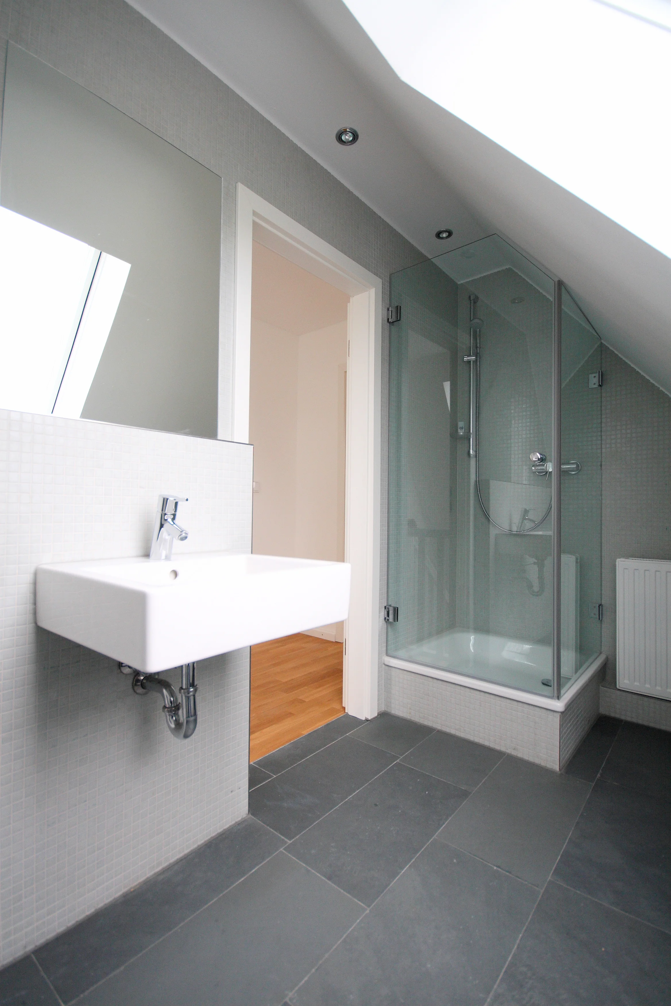 Umbau eines Reihenendhauses mit kieferorthopädischer Praxis, München-Harlaching, 2009