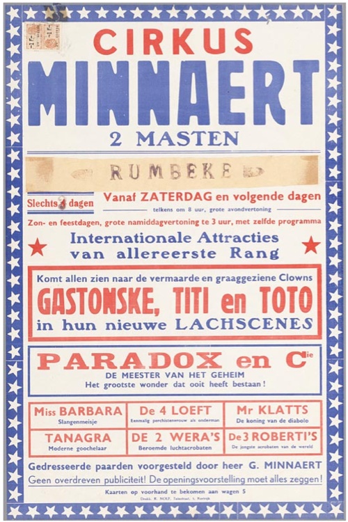 Circus Minnaert, 1954